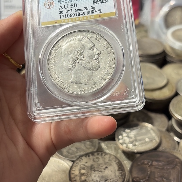 S***U银Ag925荷兰威廉三世银币