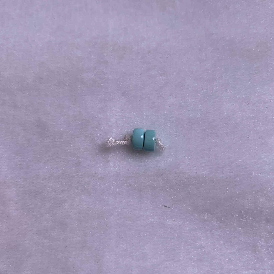 湖北天然原矿高瓷绿松石隔片5mm 随机发以实物为准