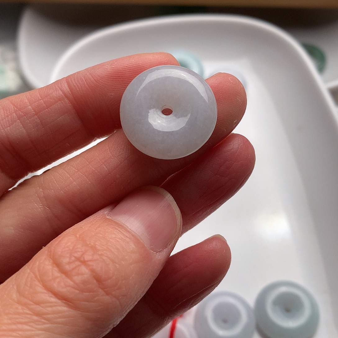 翡翠颈饰未镶嵌@**?平安扣