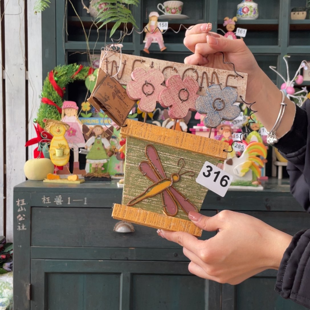 木质圣诞月福老货玩具中古风默认微瑕