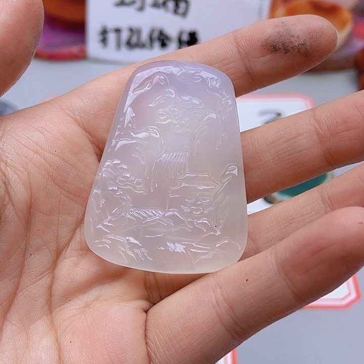 【闪购商品】玛瑙/玉髓珠宝半成品未镶嵌果*程