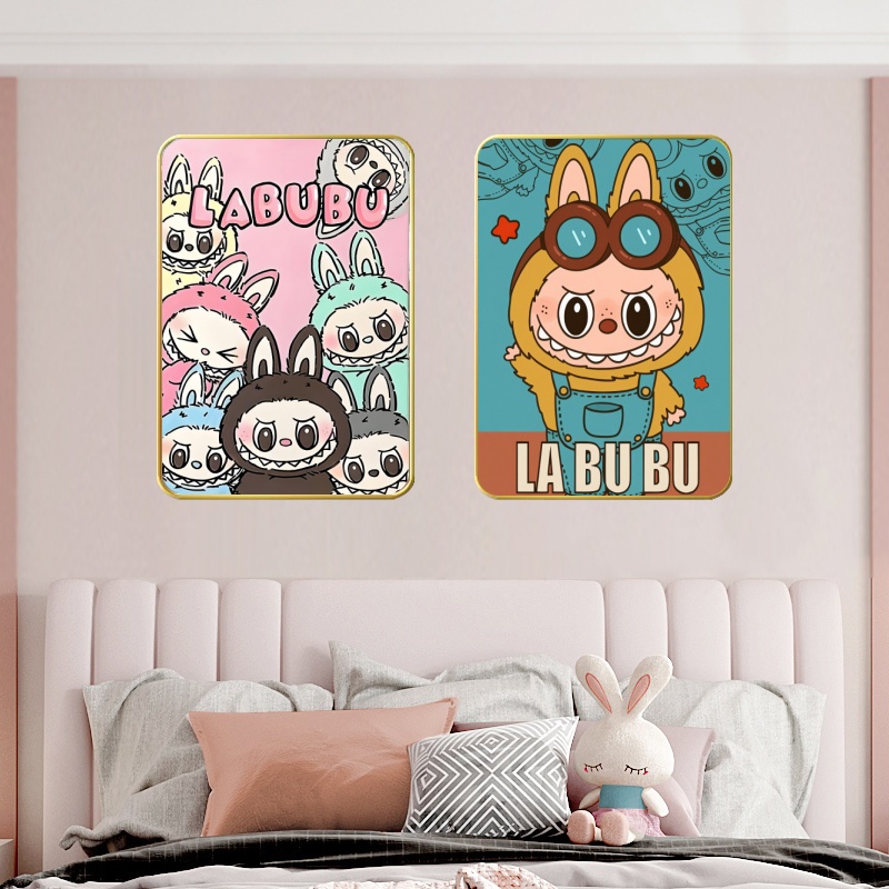 S451卡通风格装饰画桌面边柜卧室儿童房书房动漫拉布布时尚挂画