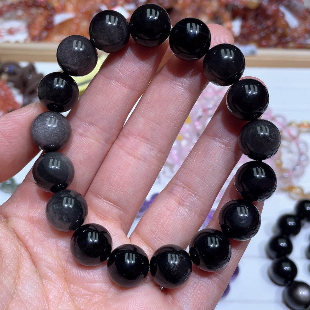 水晶手链未镶嵌12银