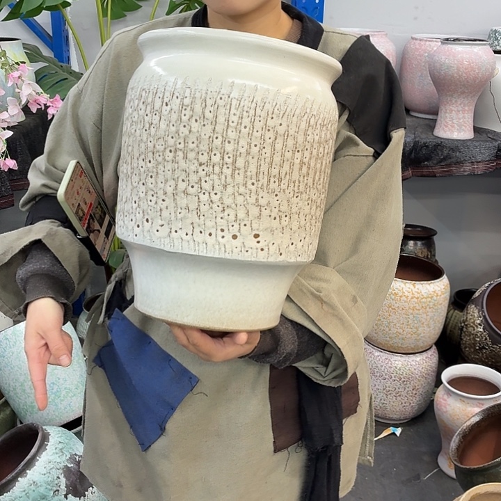 24×31 -粗陶花盆有孔-买买买