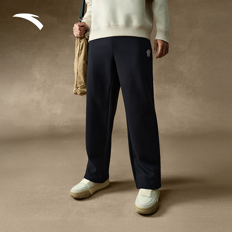 安踏欧文运动裤男裤2025新款裤子冬季卫裤加绒保暖长裤172541309N