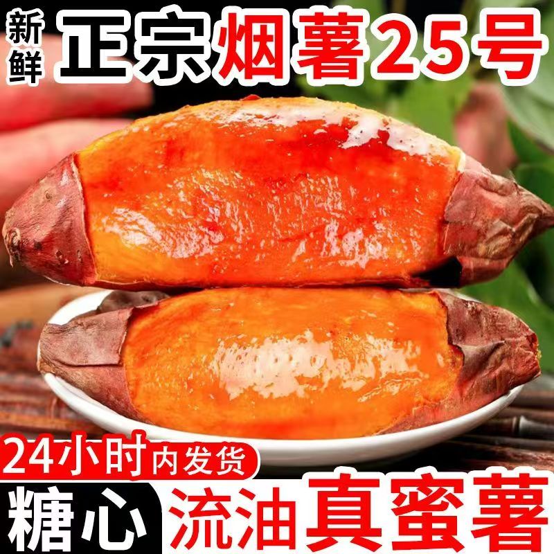 山东正宗烟薯25号 红心薯 产地直发 烤红薯空气炸锅适用