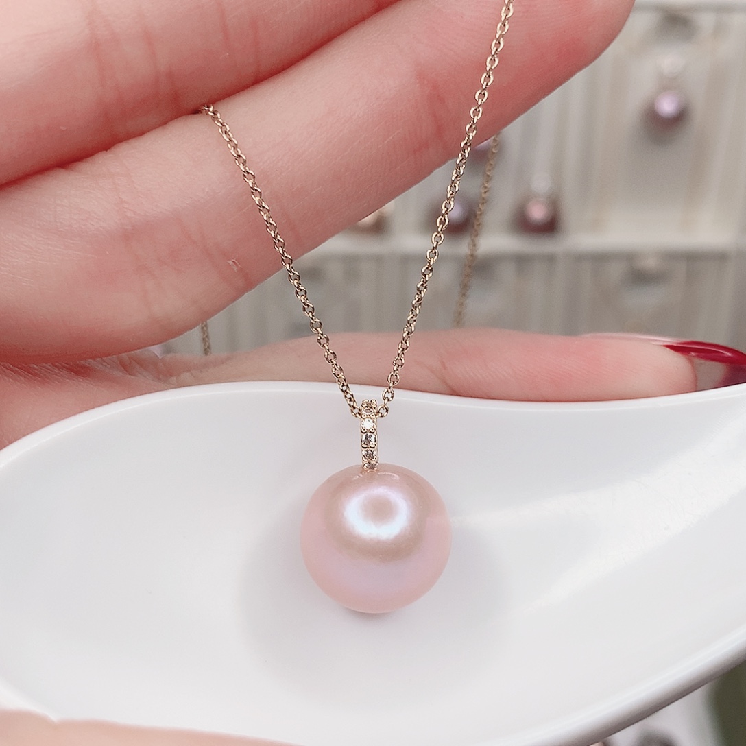 合金淡水珍珠吊坠(赠链)