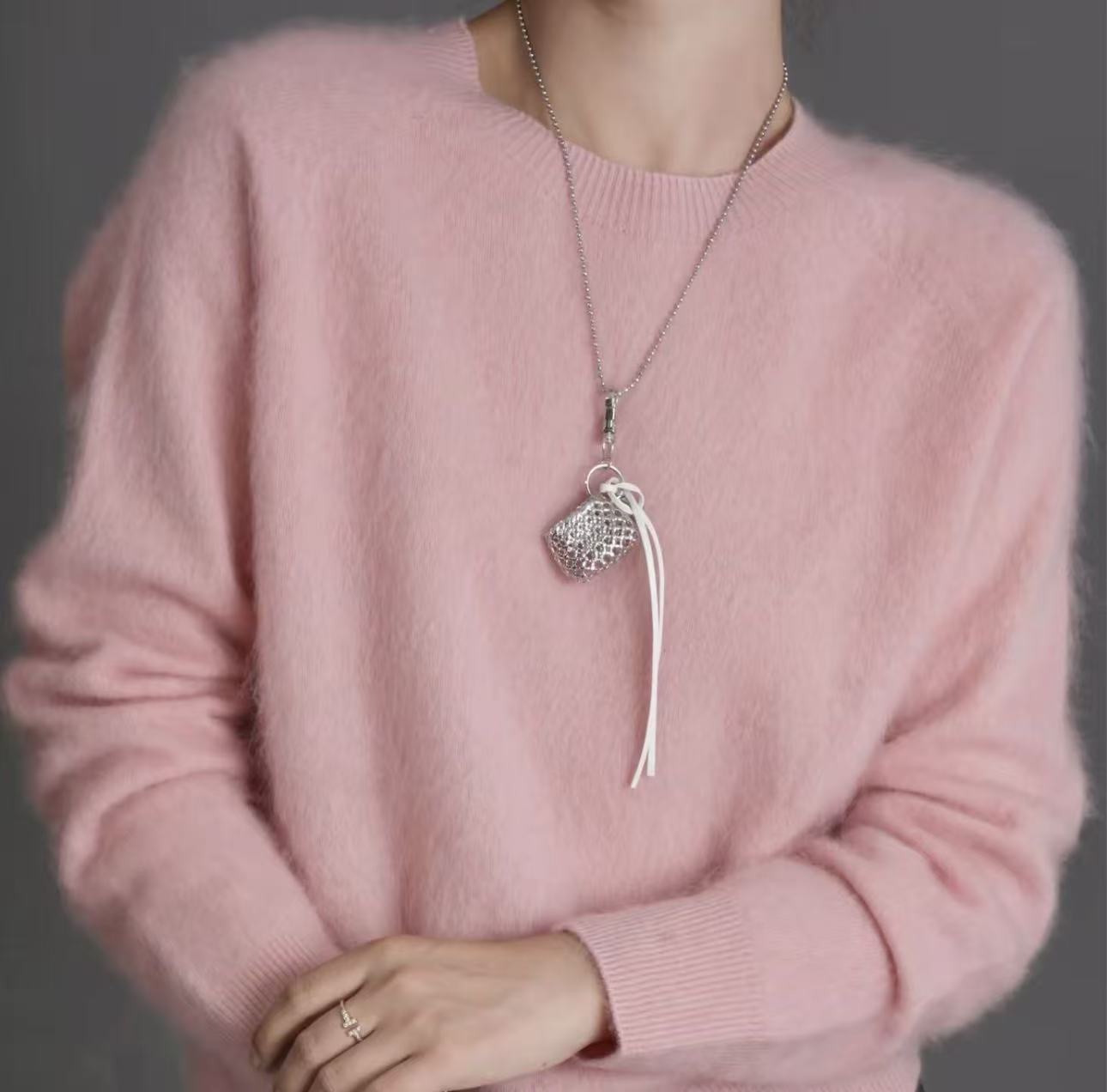 昊哥秋冬新款拉毛圆领拉绒中女衫圆领打底衫89076