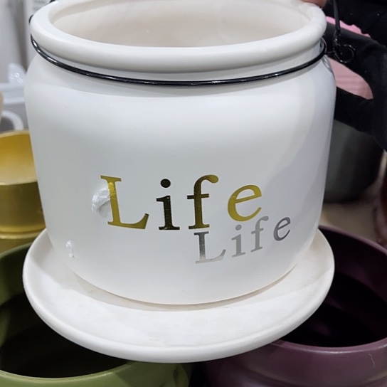 多年绿植陶瓷花盆9.9包邮，有孔