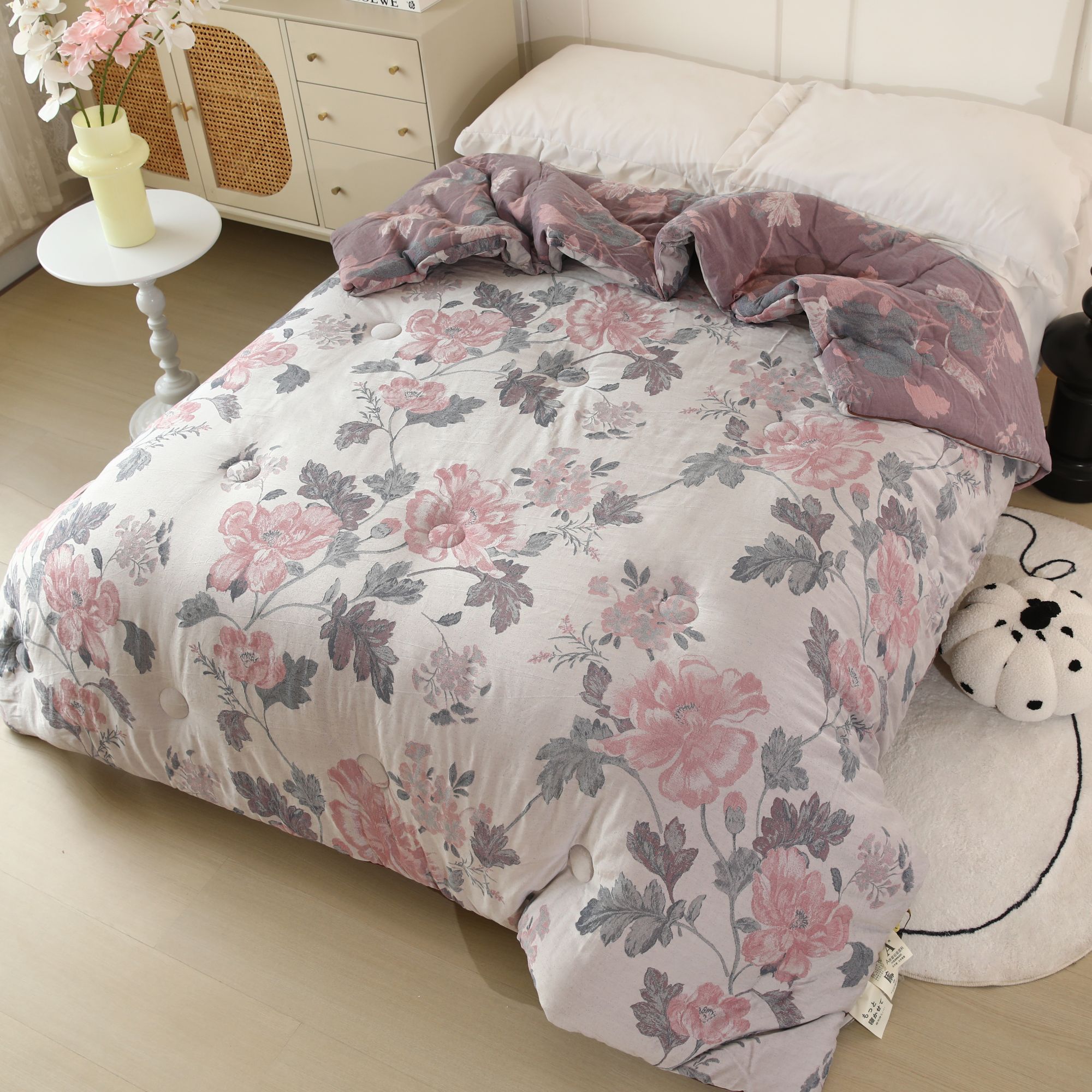 【丽薇娜-被套】品牌专柜秋冬棉麻加厚被套