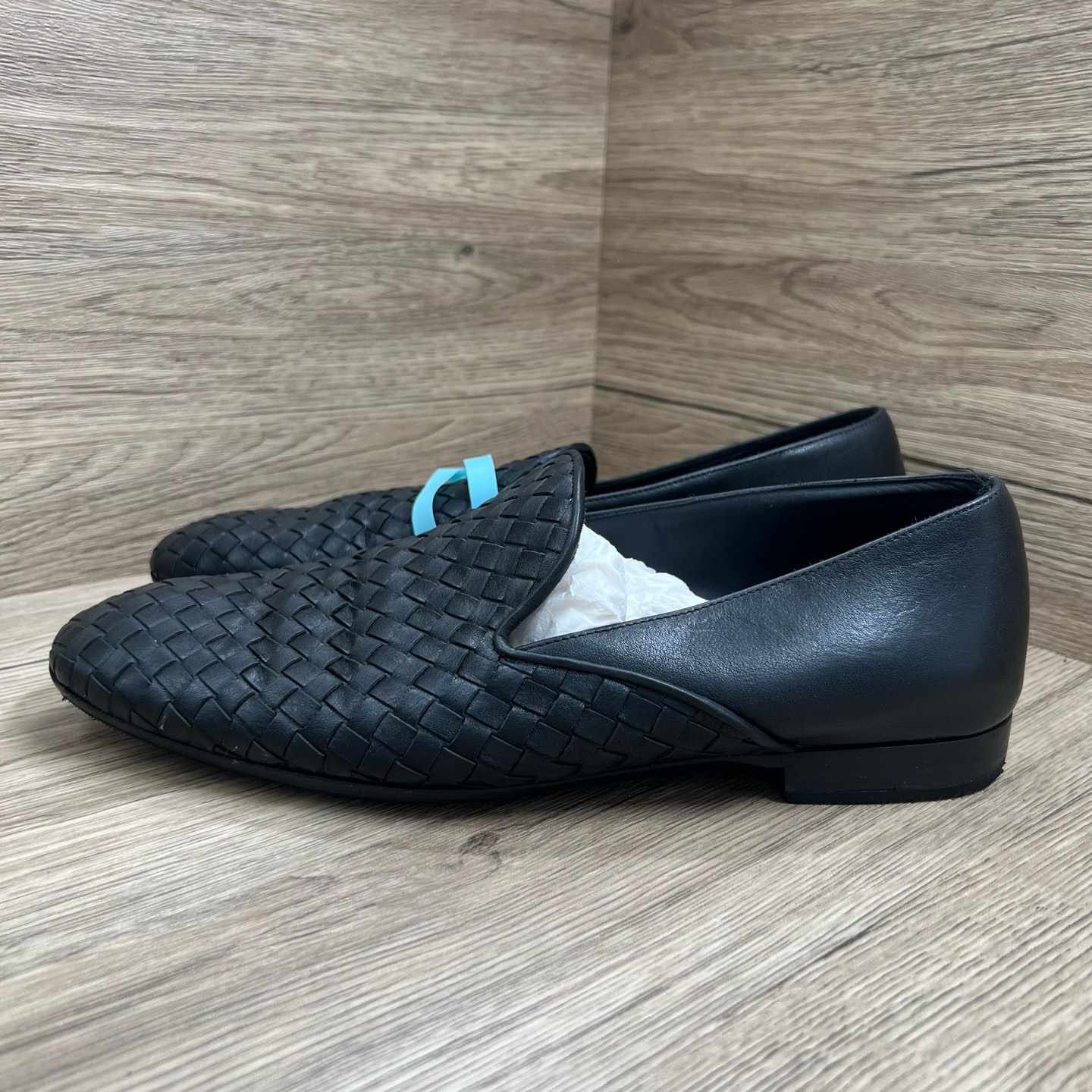 95新 BOTTEGA VENETA/葆蝶家 编织乐福鞋 42码/95新/9900/无配件