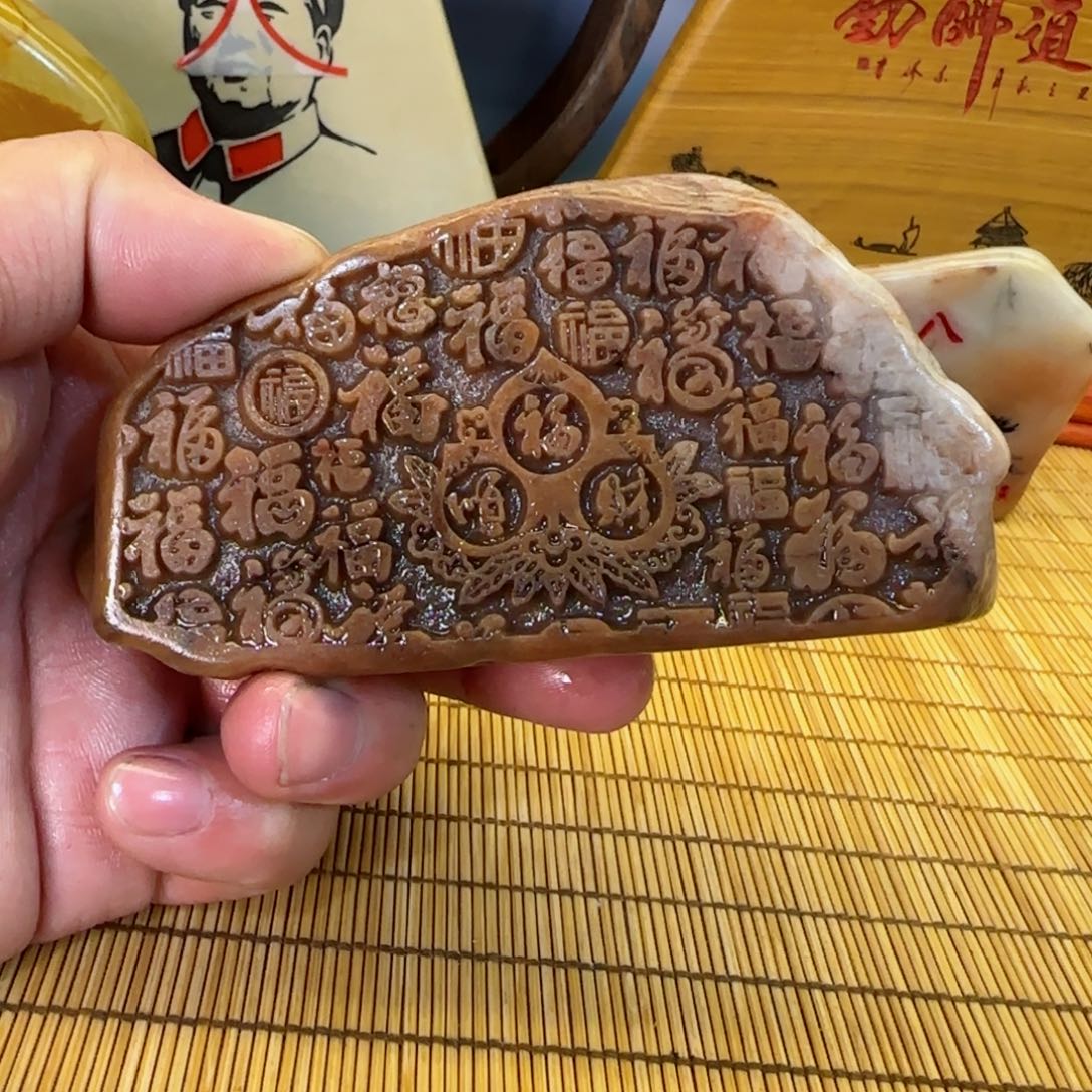 茶宠小*乐石头雕刻艺术设计