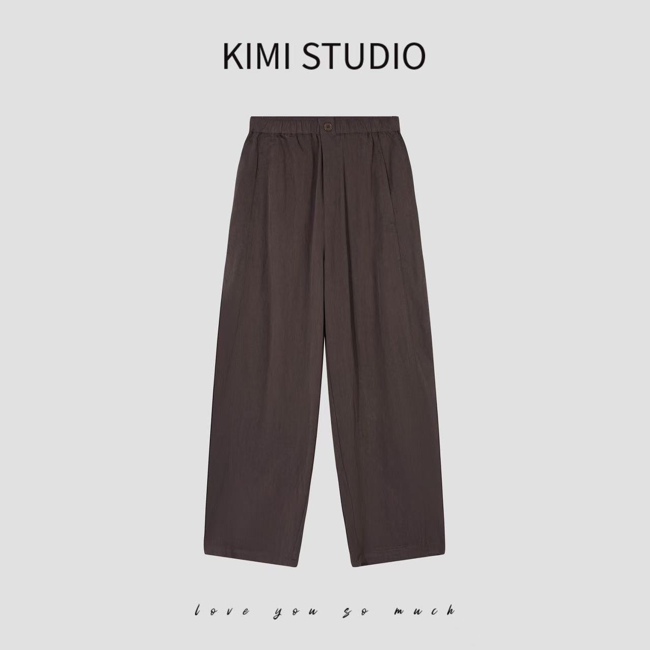 直筒裤女款2025新款随心搭夏季弹力腰速干凉感拼接九分裤SS25878