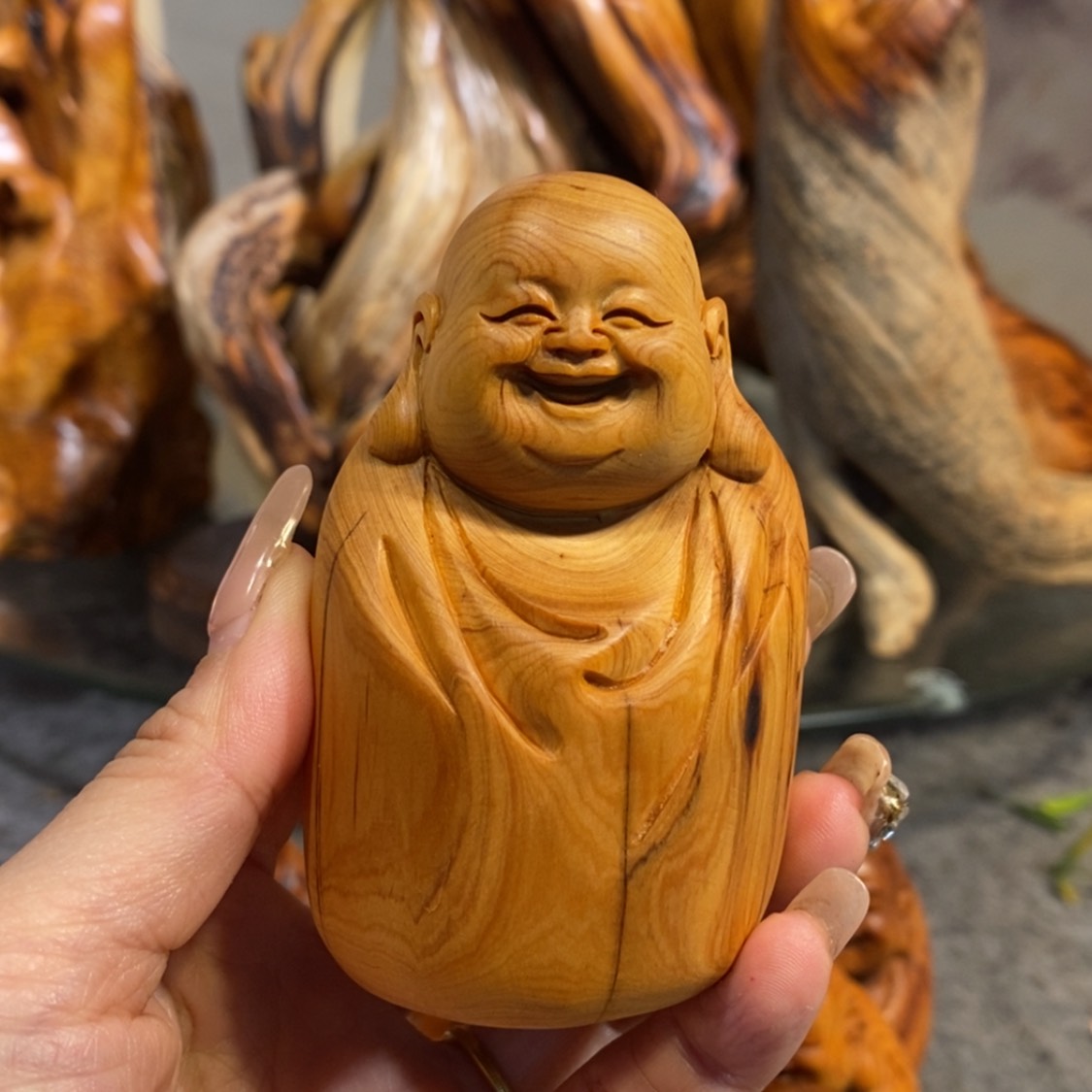 【闪购商品】柏木（崖柏）根雕木雕工艺品摆件，满十送一手把件