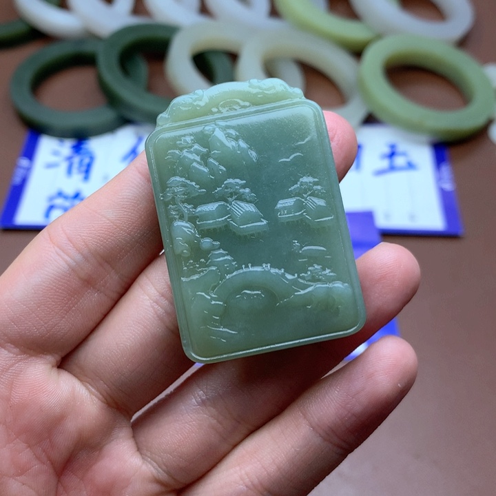 和田玉珠宝半成品未镶嵌