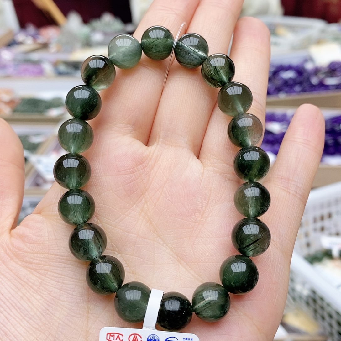 水晶手链未镶嵌A736 绿发晶