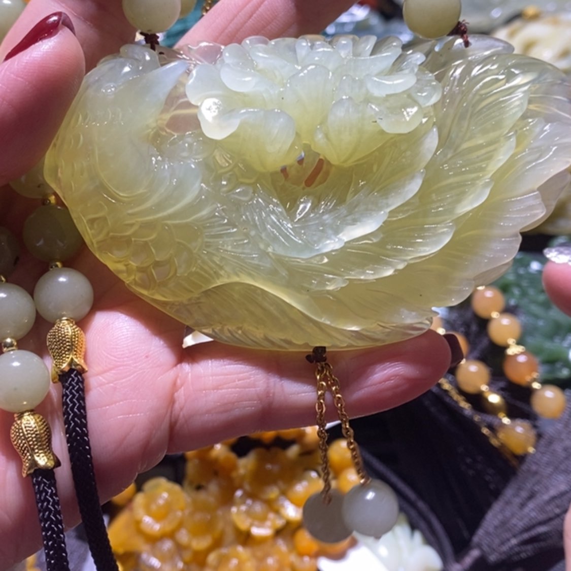 【闪购商品】岫玉毛衣链未镶嵌