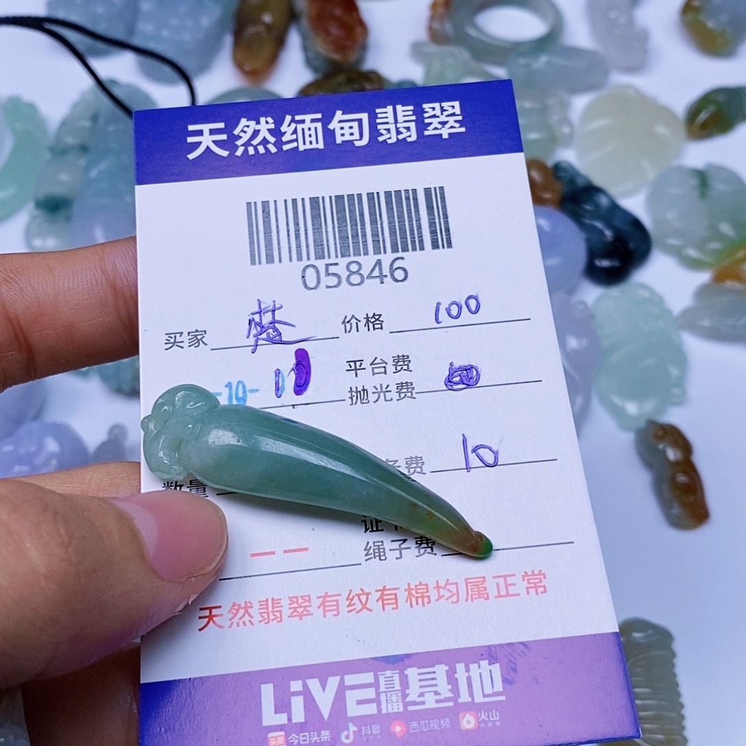 楚***梦翡翠未镶嵌颈饰翡翠
