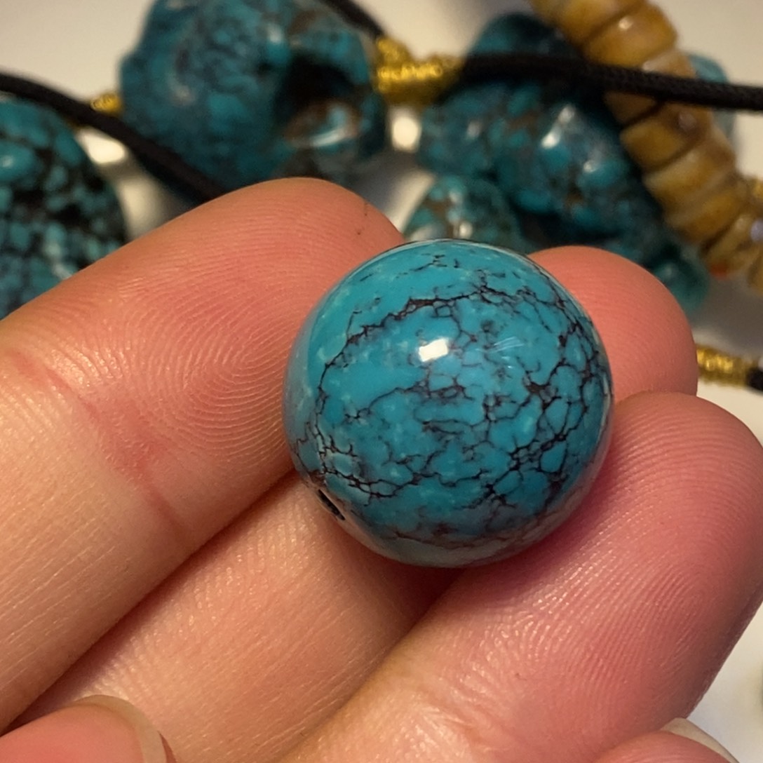 吊坠凤眼菩提蓝**人好看的配饰