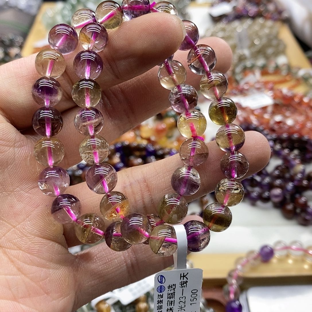 水晶手链未镶嵌多样性发货发一条