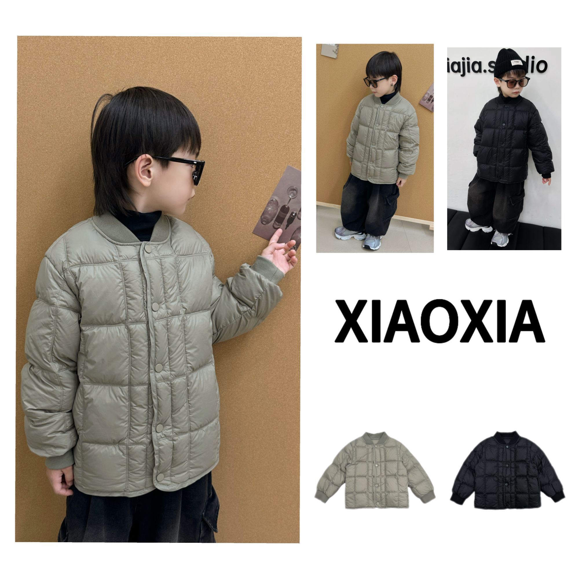 XXJ 5086 升级版三防 轻薄羽绒服 90白鸭绒立领韩版外套儿童