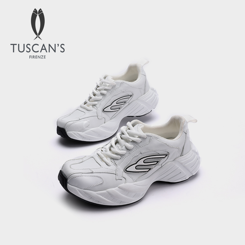 TUSCAN'S真皮老爹鞋休闲鞋厚底增高百搭运动鞋透气秋冬休闲鞋309