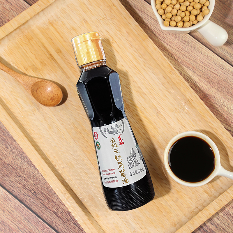 【达人推荐】2瓶吉成有机无麸质酱油365天古法木桶酿造特级0添加