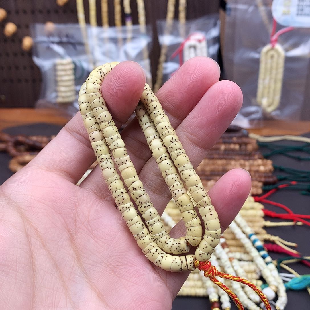 星月菩提吊坠卡六原白大肠38