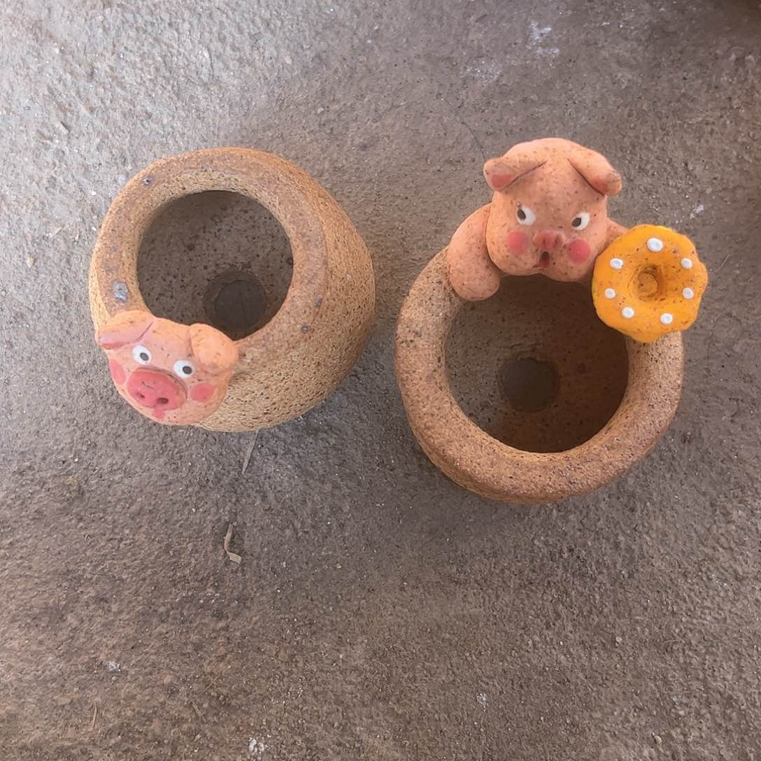 泥塑沙*小古镇炻陶花盆