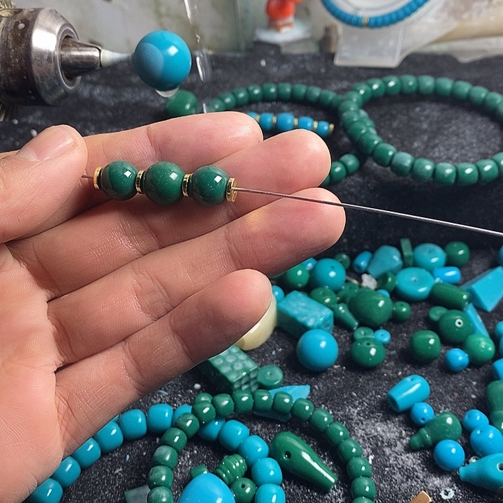 大***蛋石英石非金属6颗8的天空蓝老型