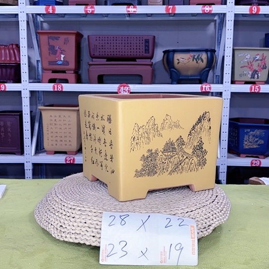 紫砂花盆宜兴紫砂厂