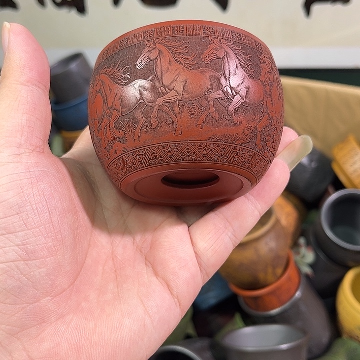 茶杯紫砂全手工紫砂主人杯