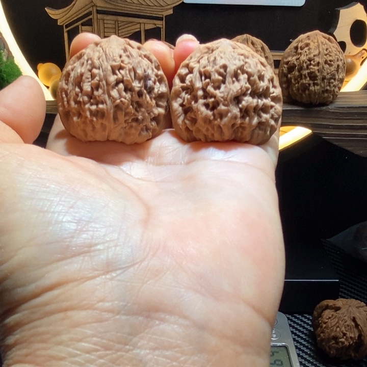 文玩核桃把件木*提37团子