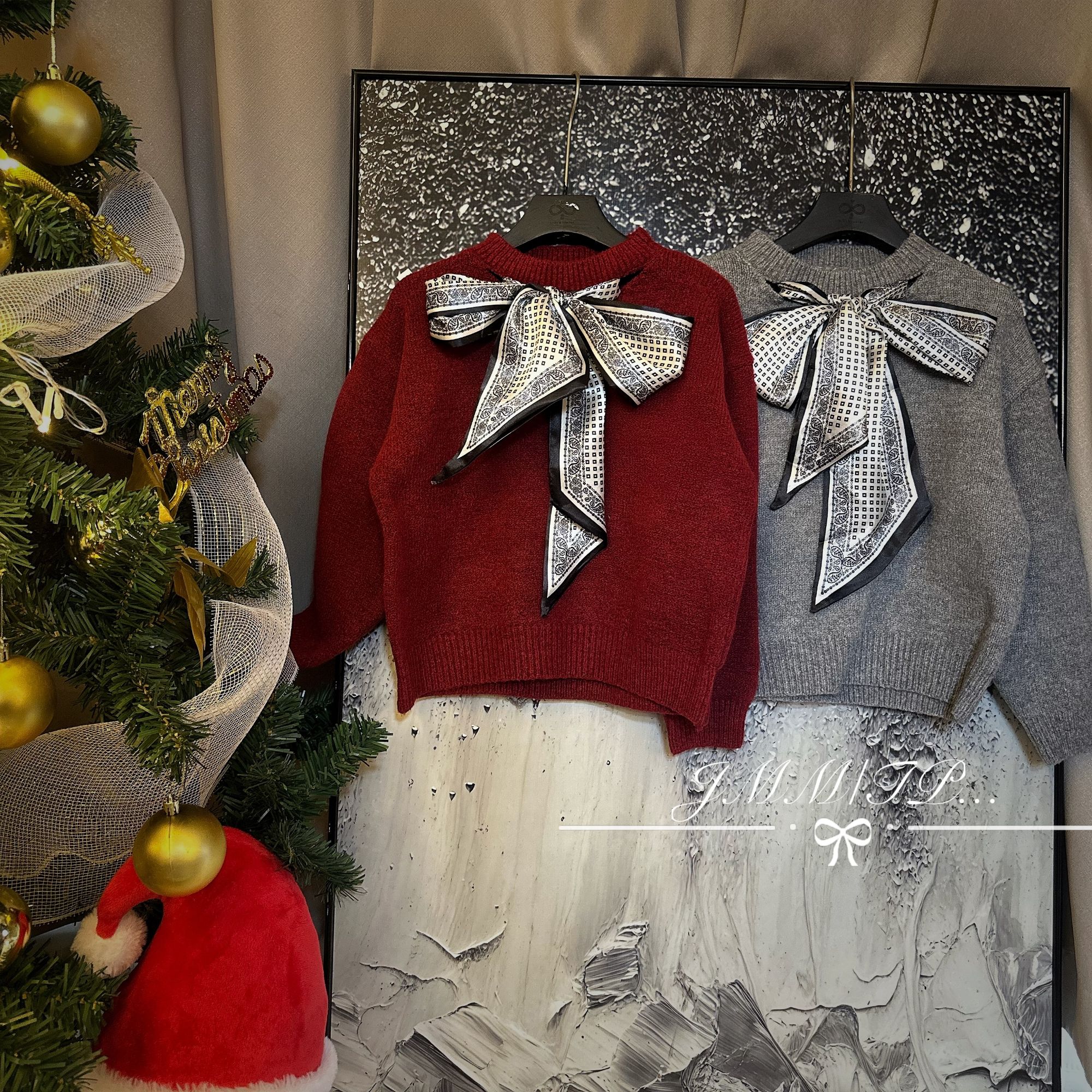 【秋冬款】F001F002儿童秋冬季加厚保暖圆领毛衣洋气时尚