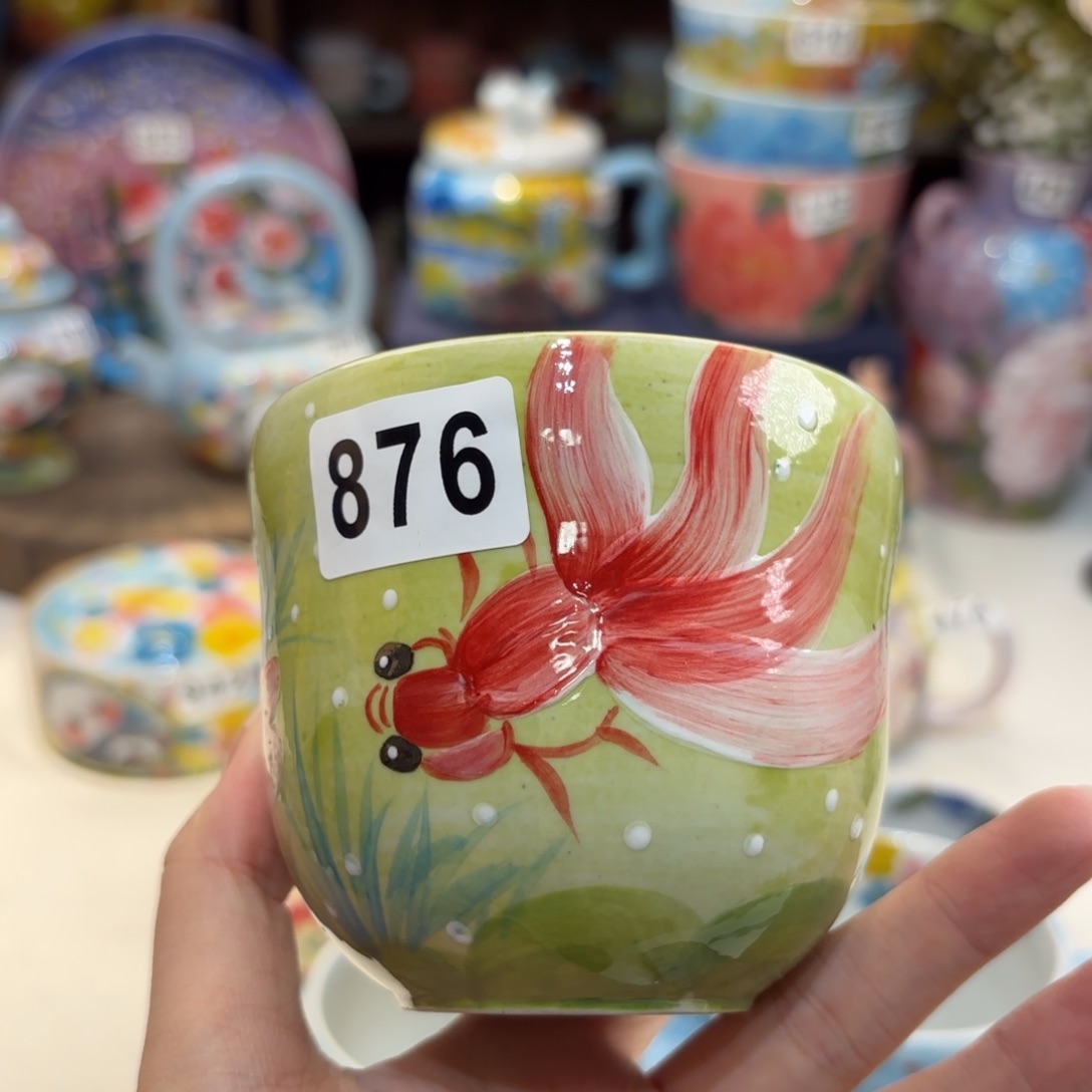 景德镇手绘高温釉下彩陶瓷茶具