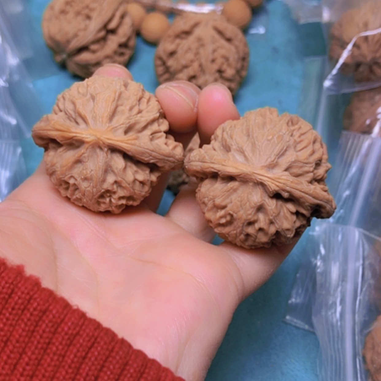 【闪购商品】摆件核桃42.5宫灯有修，尖漏黄