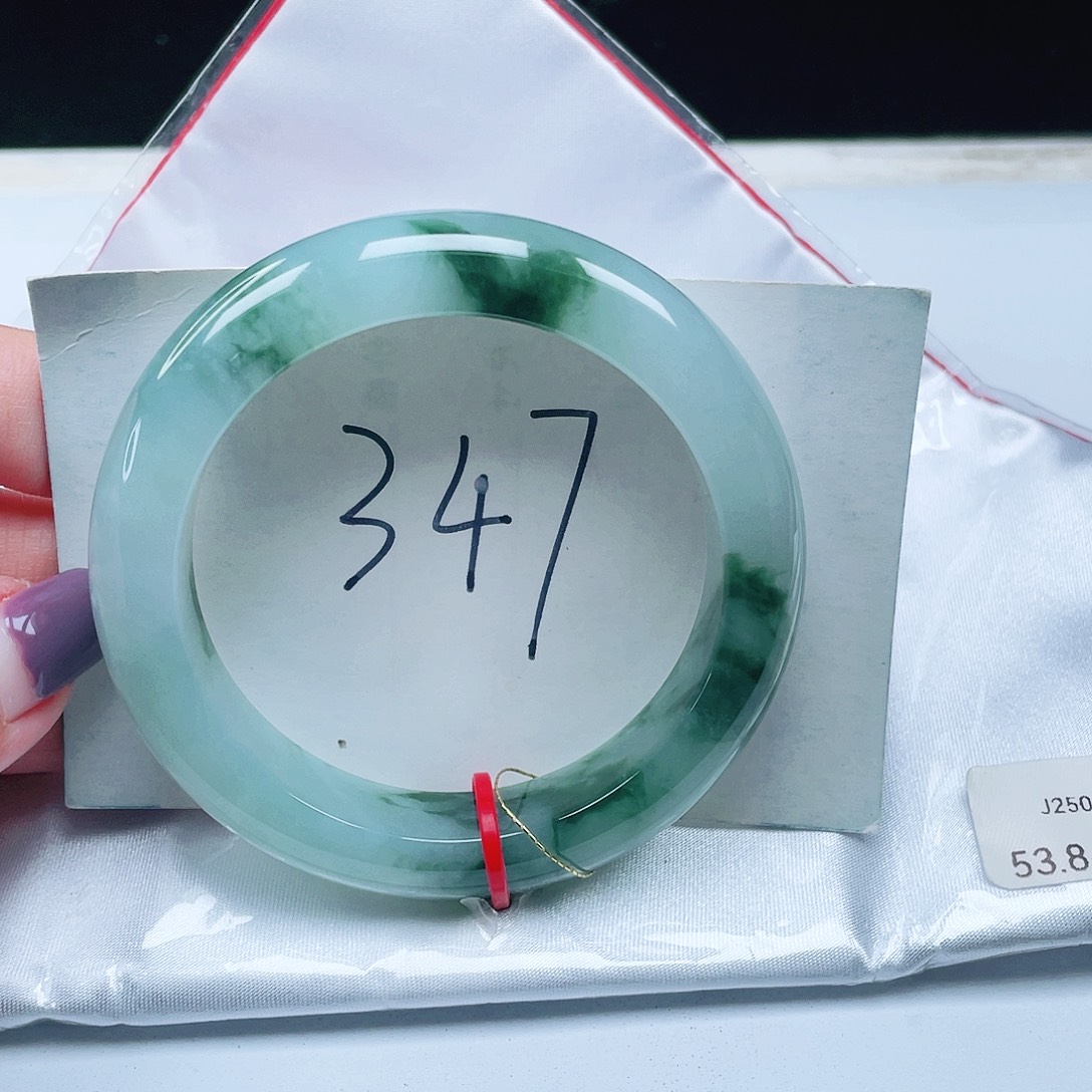 翡翠未镶嵌手镯缅甸翡翠53+