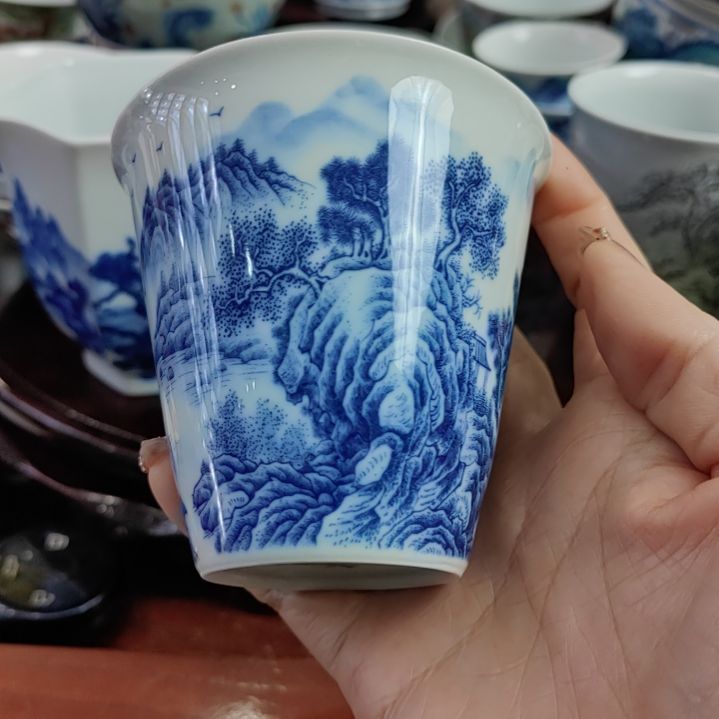 手绘青花手工绘画