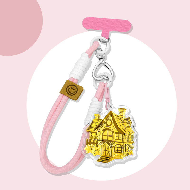 含金工艺品【树一专享】别墅钥匙扣含金工艺品 BP 90687