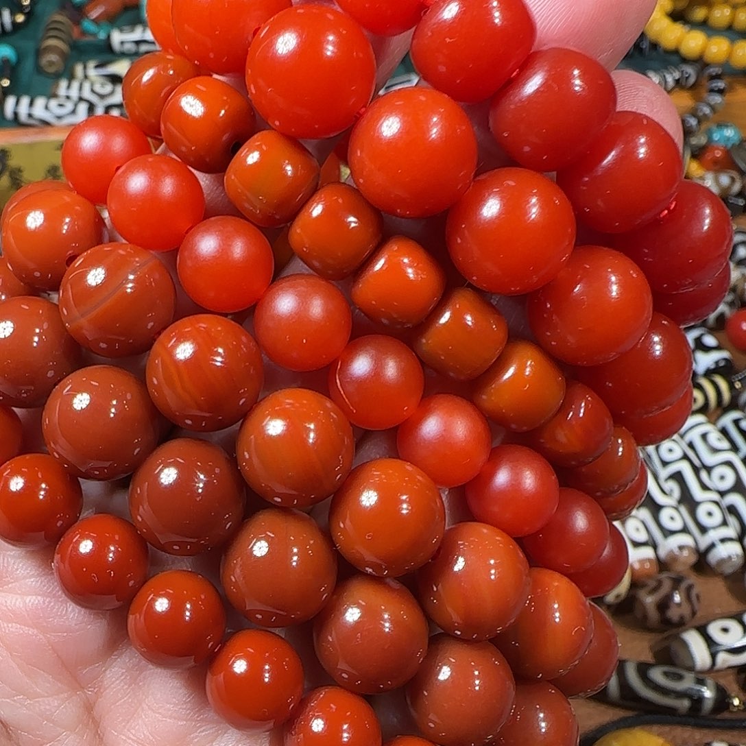 南红玛瑙未镶嵌手链