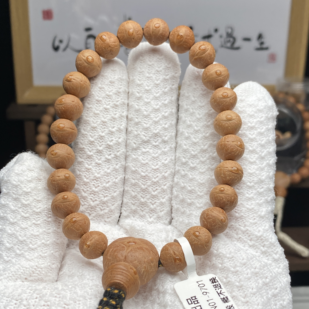 【TN01-9701】凤眼菩提手串红皮厚皮壳铁子高油一物一图10mm小凤眼