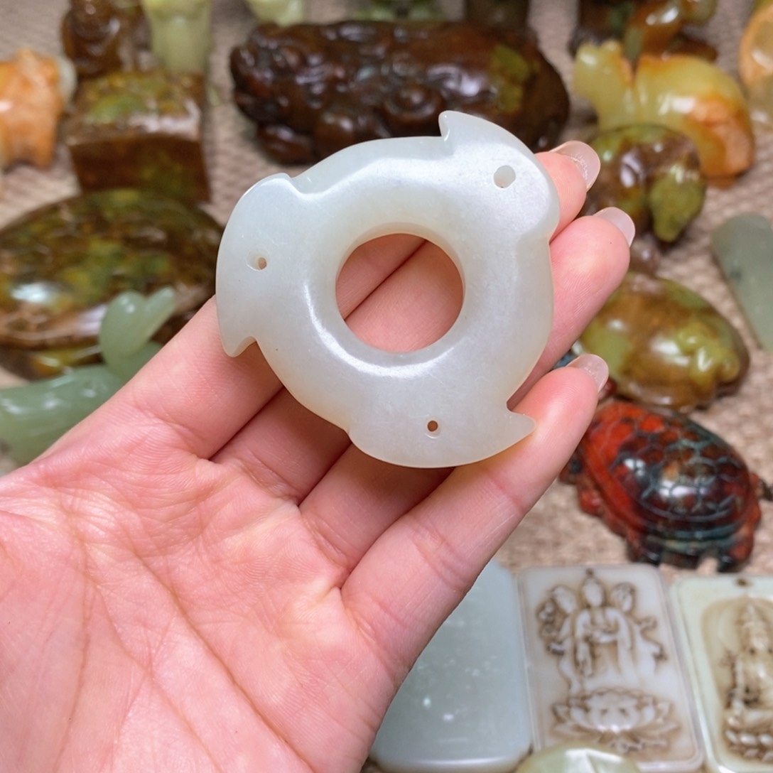 白玉菩提吊坠白玉菩提白玉菩提摆件