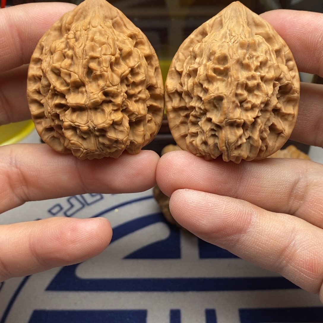 核桃把件四一官帽