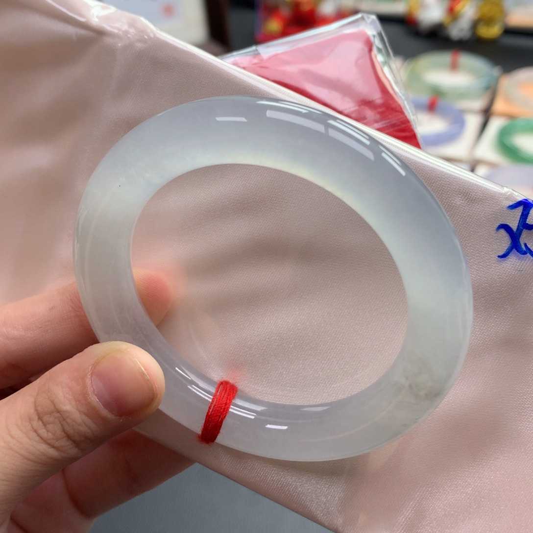 翡翠未镶嵌手镯7号