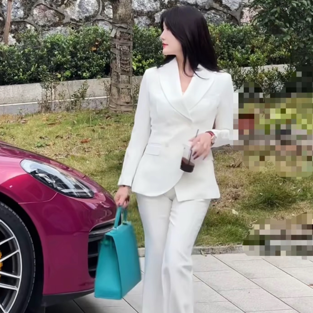 2025臻韩美爆款爱莎白长袖微辣裤套装