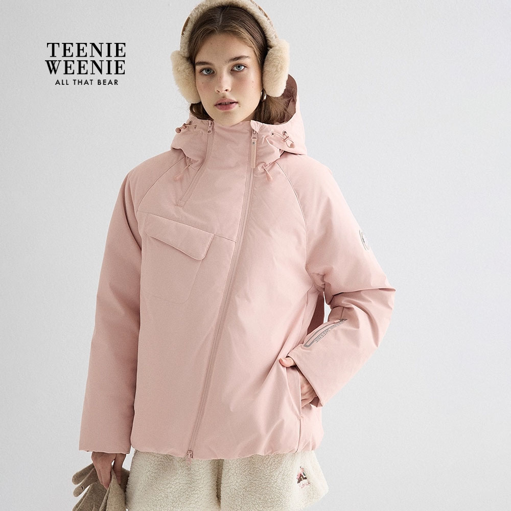 *TeenieWeenie小熊女装羽绒服2025保暖双拉链连帽外套TTJD258VC1D