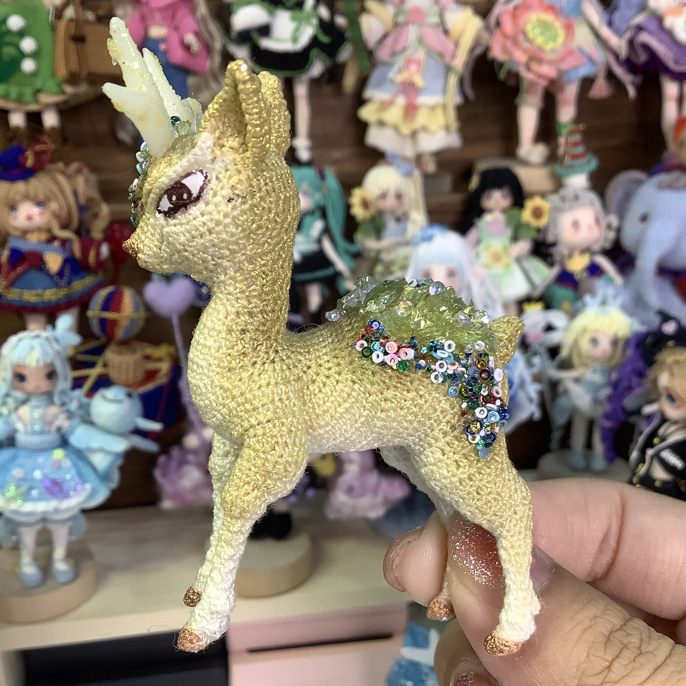 11.13/13:00开拍：黄色鹿宝｜168起｜原350/熊莳蕾丝/染色画眼