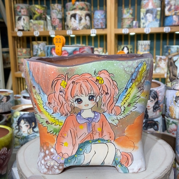 红陶景德镇艺术手绘作品