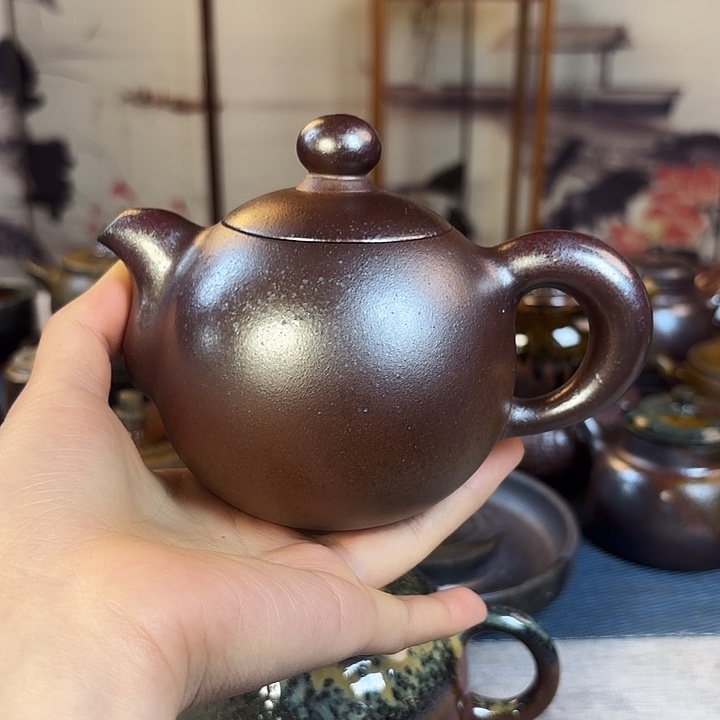 壶柴烧紫砂壶道洪西施