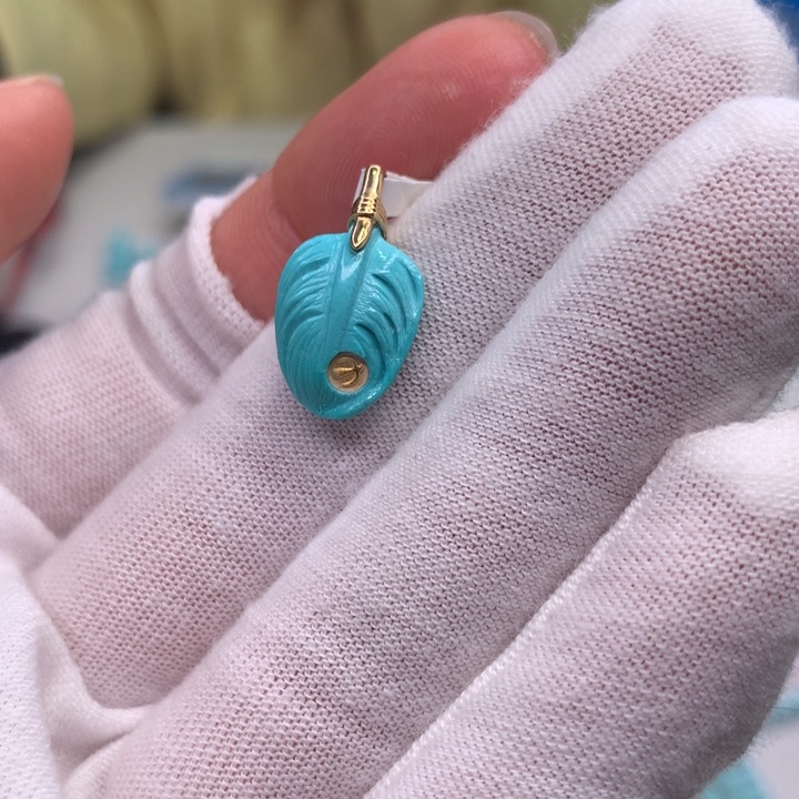 绿松石配饰未镶嵌小****开